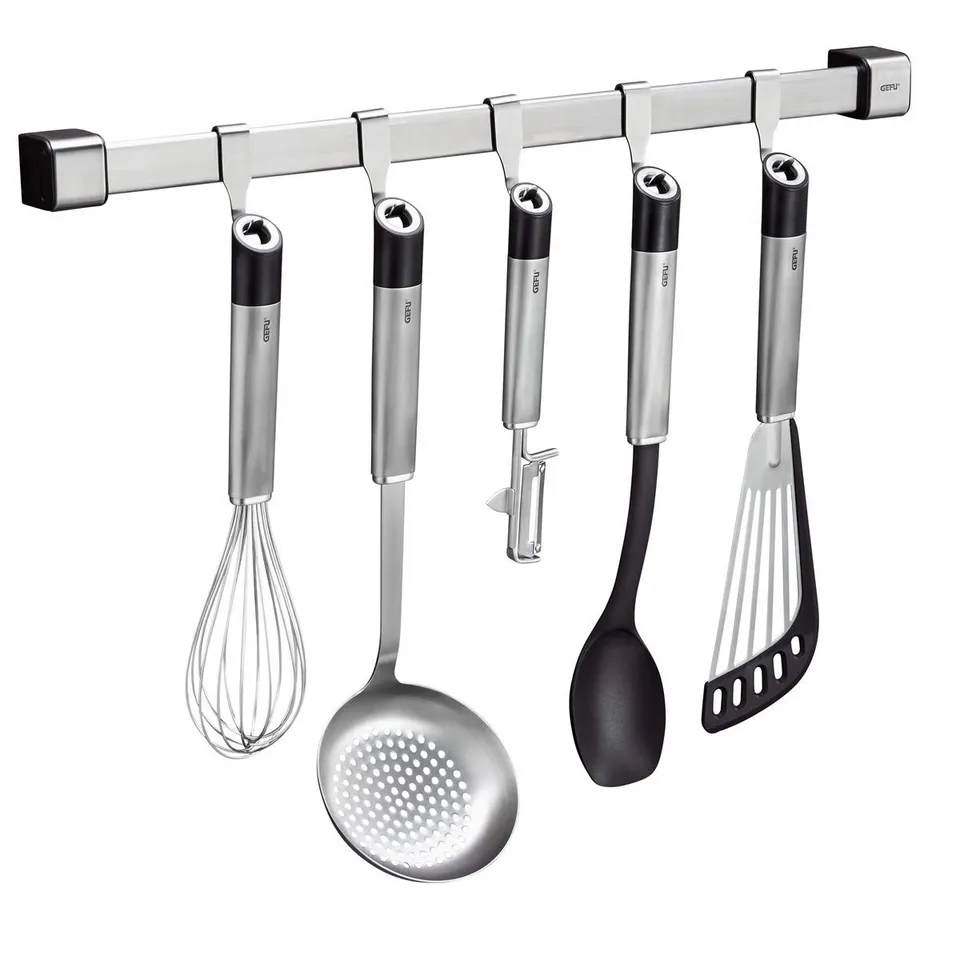 gefu-k-chenleiste-smartline-50-cm-erweiterbare-edelstahl-wandhalterung-mit-verbi image 1