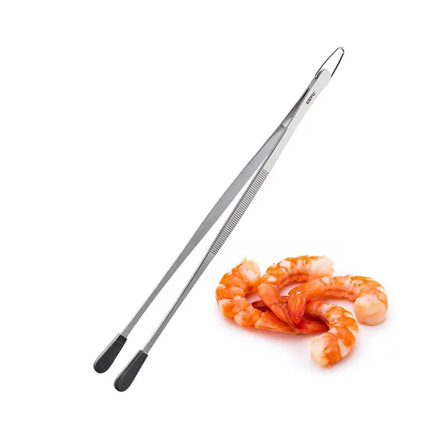 gefu-k-chenpinzette-pinola-35-cm-edelstahl-mit-silikonenden image 1