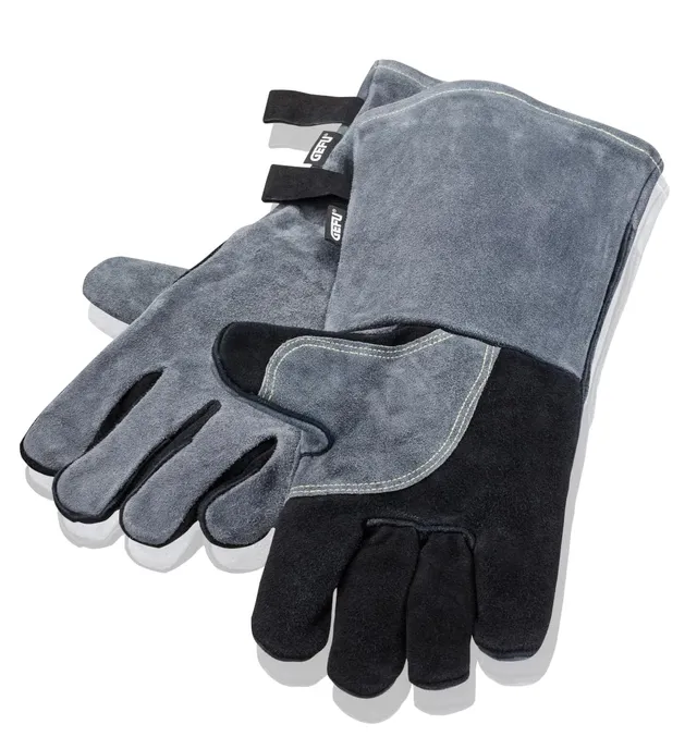 gefu-grillhandschuhe-bbq-aus-veloursleder-hitzebest-ndig-bis-350-c-universalgr-e image 1