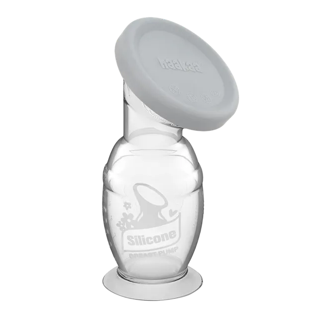 haakaa-generation-2-silikon-milchpumpe-set-100-150ml-mit-saugfu-silikondeckel-ge image 1
