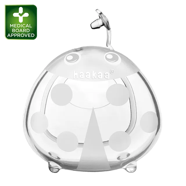 haakaa-ladybug-silikon-brustmilch-sammler-passiver-milchauffang-bei-milchspender image 1