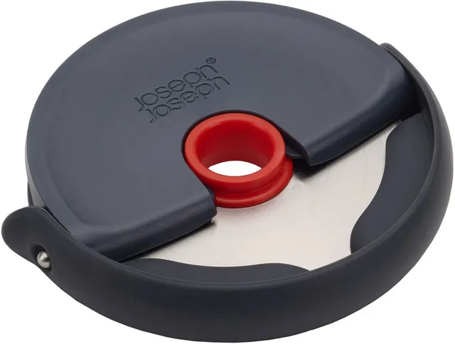joseph-joseph-disc-pizzaschneider-edelstahl-leicht-zu-reinigen-grau-rot image 1