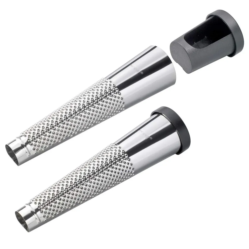 gefu-muskatreibe-mit-integriertem-nussbeh-lter-edelstahl image 1