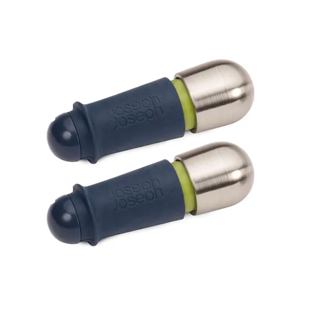 joseph-joseph-barwise-twist-lock-weinstopfen-2er-set-blau-luftdicht-wiederverwen image 1