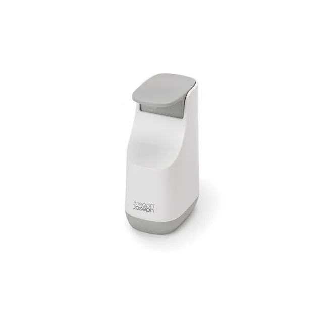 joseph-joseph-bathroom-slim-kompakter-seifenspender-nachf-llbar-350-ml-wei-grau image 1