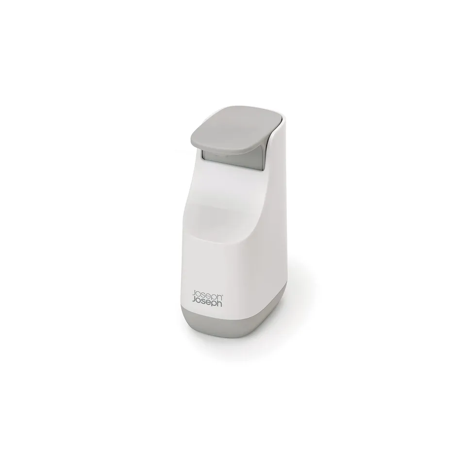 joseph-joseph-bathroom-slim-kompakter-seifenspender-nachf-llbar-350-ml-wei-grau image 1