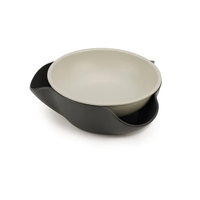 joseph-joseph-double-dish-servierschale-f-r-oliven-n-sse-grau-pistazie image 1