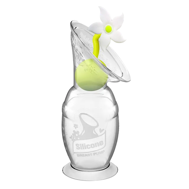 haakaa-generation-2-milchpumpe-mit-blumen-stopper-geschenkset-150-ml-100-silikon image 1