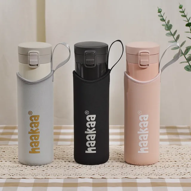 haakaa-edelstahl-thermoflasche-750-ml-mit-neopren-h-lle image 1