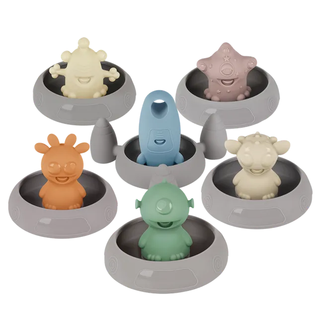 haakaa-alien-explorers-silikon-badespielzeug-set-schimmelpilzsicher-lebensmittel image 1