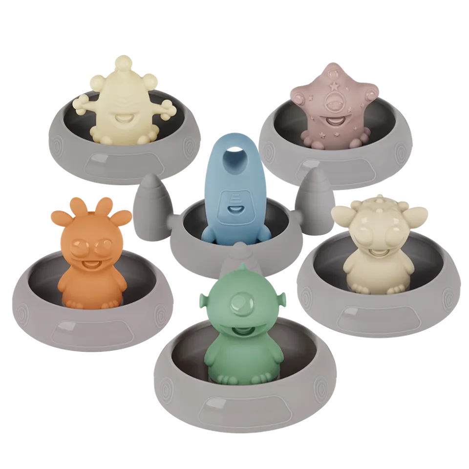 haakaa-alien-explorers-silikon-badespielzeug-set-schimmelpilzsicher-lebensmittel image 1