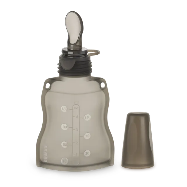 haakaa-silikon-beutel-mit-f-tterl-ffel-130-ml image 1