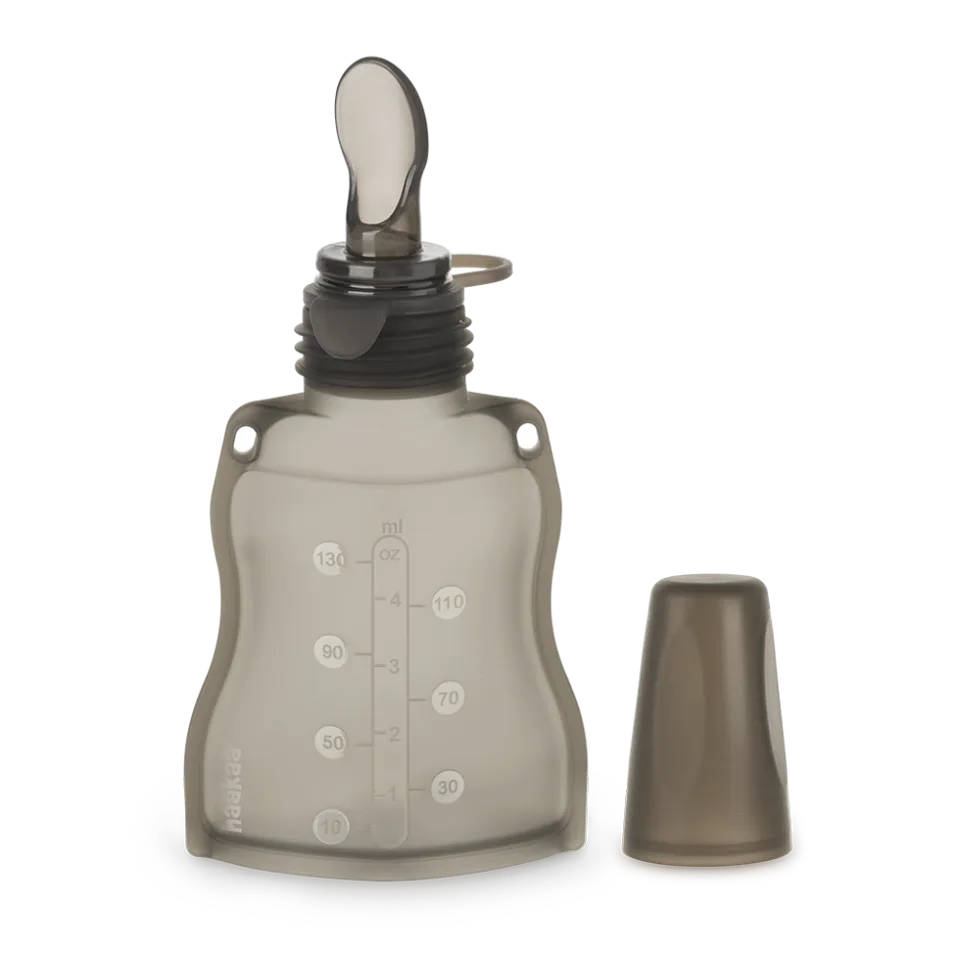 haakaa-silikon-beutel-mit-f-tterl-ffel-130-ml image 1