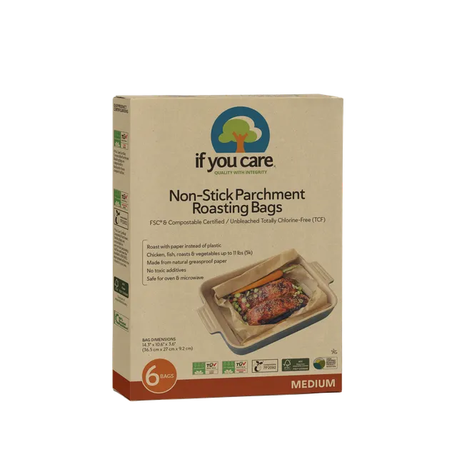 if-you-care-non-stick-parchment-bratbeutel-medium-ungebleicht-kompostierbar image 1