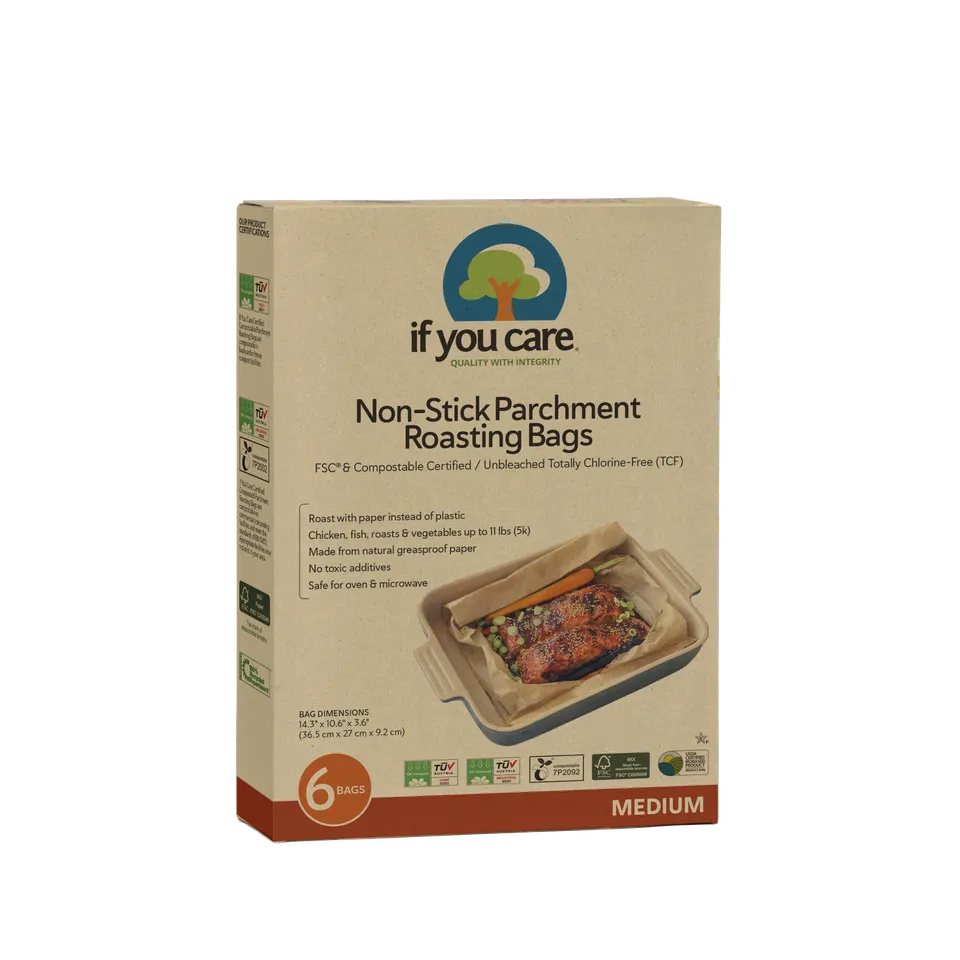 if-you-care-non-stick-parchment-bratbeutel-medium-ungebleicht-kompostierbar image 1