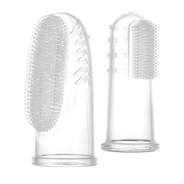haakaa-silikon-fingerzahnb-rste-set-2er-s-l-sanfte-mundpflege-f-r-babys-und-klei image 1