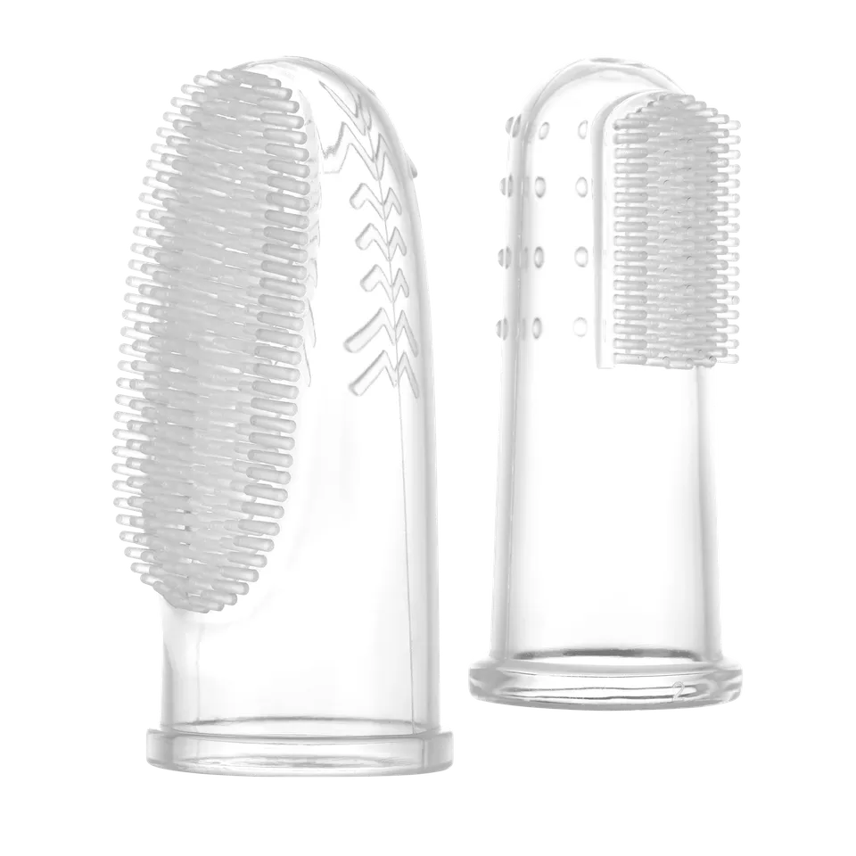 haakaa-silikon-fingerzahnb-rste-set-2er-s-l-sanfte-mundpflege-f-r-babys-und-klei image 1