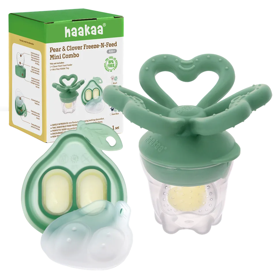 haakaa-birne-kleeblatt-freeze-n-feed-mini-combo-set-mit-bei-hilfe-eisw-rfelform image 1