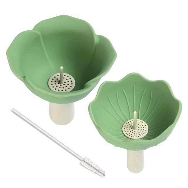 haakaa-silicone-flower-funnel-set-2-trichter-mit-sieben-f-r-quetschbeutel-und-k- image 1