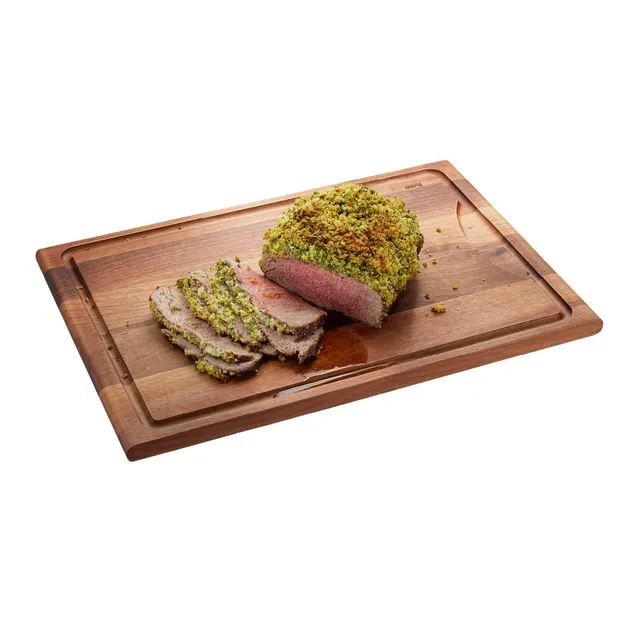 gefu-schneidebrett-enno-mit-saftrille-walnussholz-beidseitig-nutzbar-klingenscho image 1