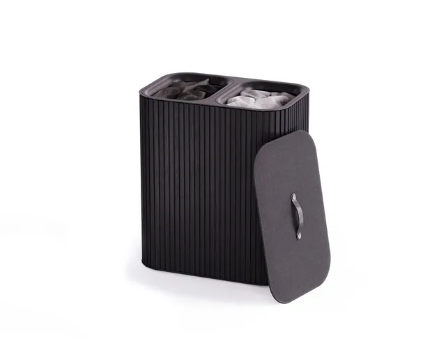 joseph-joseph-tota-luxe-90l-w-schekorb-schwarz-doppelter-w-schesammler-mit-2-her image 1
