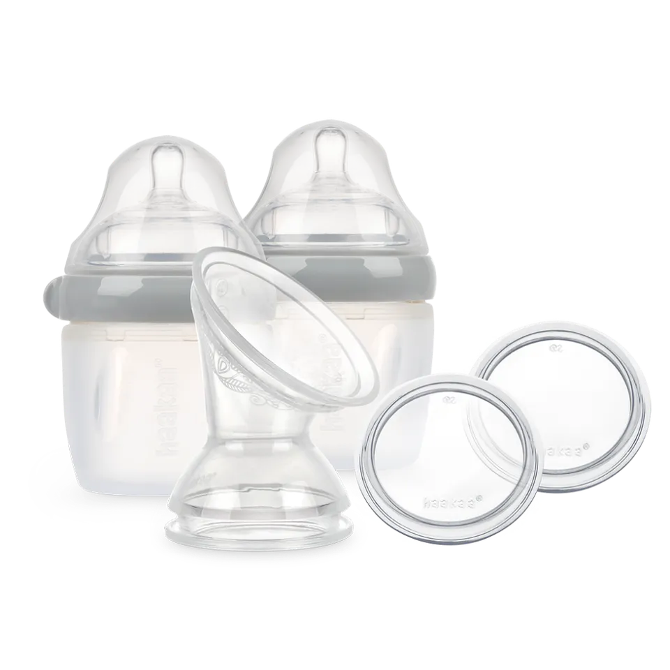 haakaa-generation-3-silikon-pumpe-und-flaschen-set-5-in-1-still-set image 1