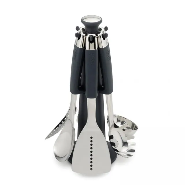joseph-joseph-elevate-6-teiliges-k-chenutensilien-set-mit-drehst-nder-edelstahl- image 1