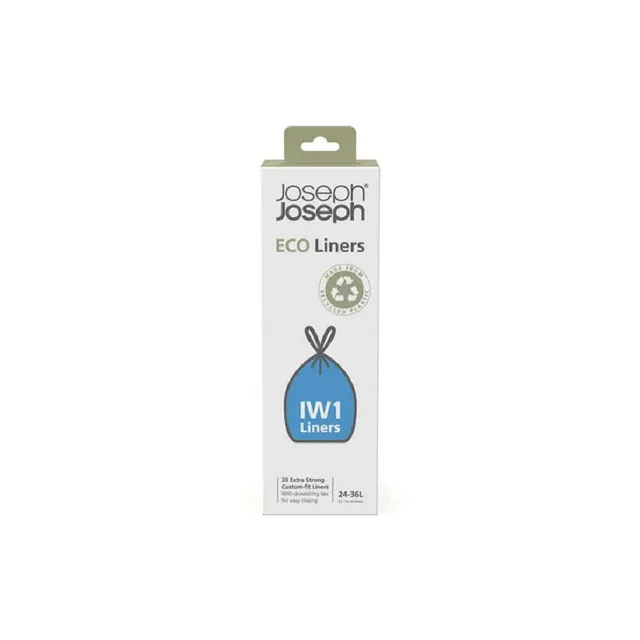 joseph-joseph-iw1-ko-eco-m-llbeutel-mit-kordelzug-20-st-ck-grau image 1