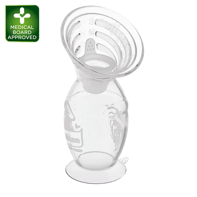 haakaa-gen-2-silikon-handmilchpumpe-mit-comfortcare-flansch-und-spillguard-100ml image 1