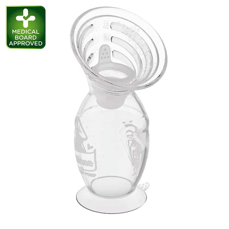 haakaa-gen-2-silikon-handmilchpumpe-mit-comfortcare-flansch-und-spillguard-100ml image 1