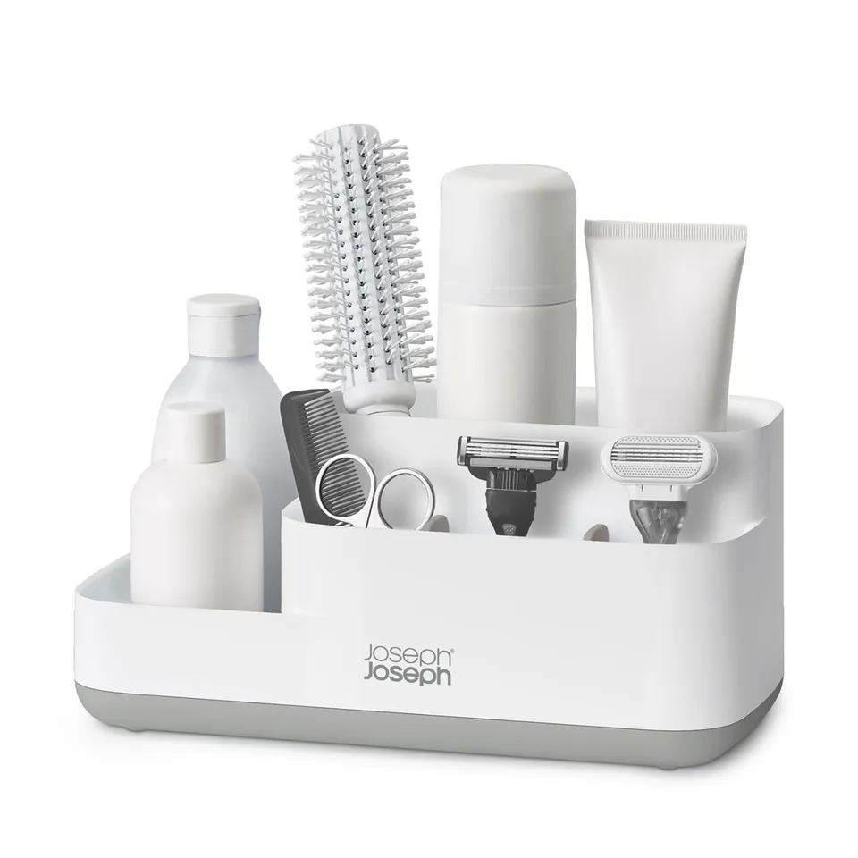joseph-joseph-easystore-badezimmer-aufbewahrungsbeh-lter-f-r-zubeh-r-grau-wei image 1