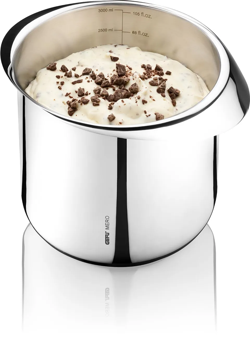 gefu-mero-r-hrsch-ssel-3-liter-edelstahl-mit-silikonboden-ausgie-nase-innenskali image 1