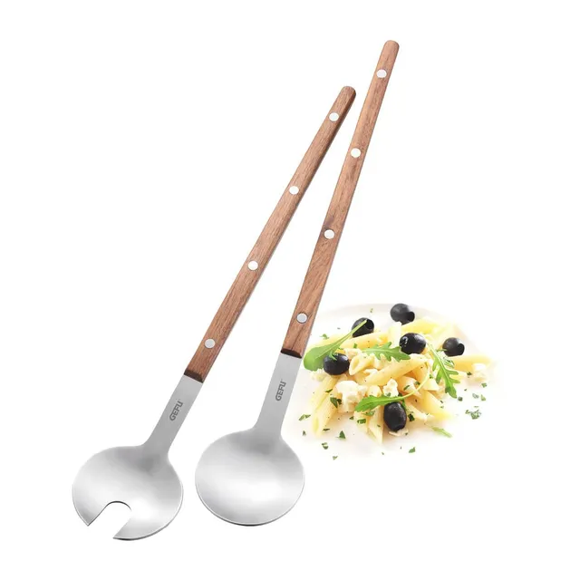 gefu-filigo-salatbesteck-2-teilig-edelstahl-mit-walnussholzgriffen-ergonomisch-u image 1