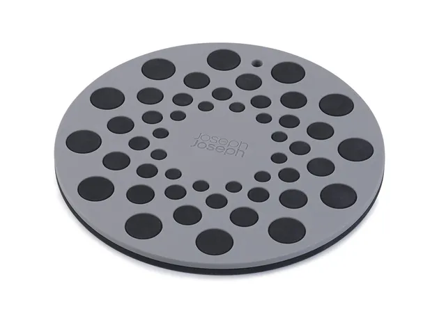 joseph-joseph-spot-on-2er-set-silikonuntersetzer-hitzebest-ndig-schwarz-grau image 1