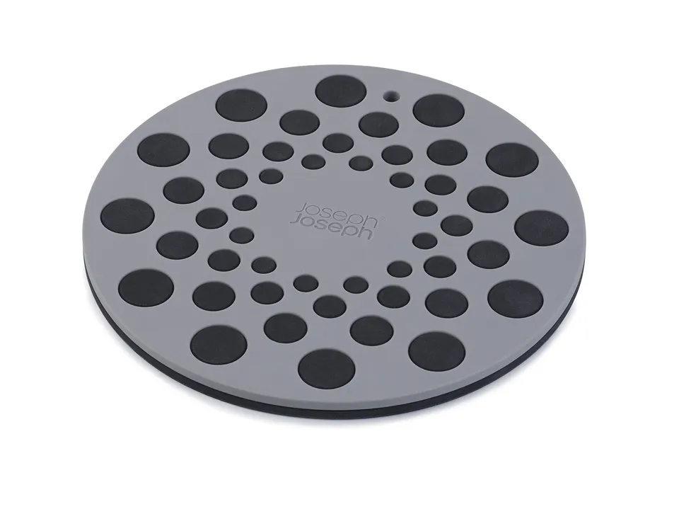 joseph-joseph-spot-on-2er-set-silikonuntersetzer-hitzebest-ndig-schwarz-grau image 1