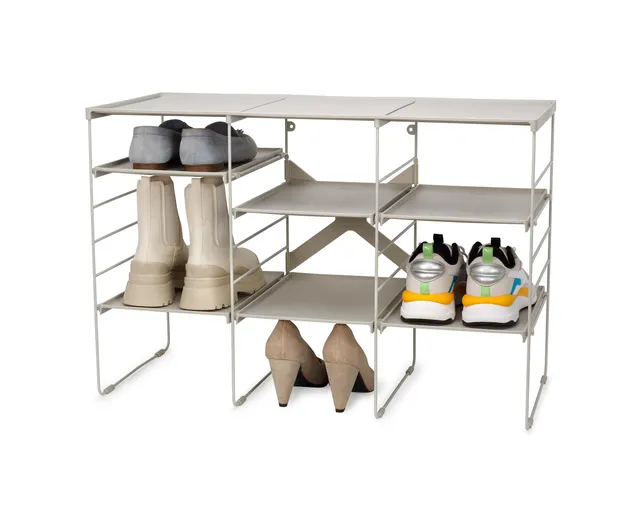joseph-joseph-level-verstellbares-schuhregal-stahlrahmen-f-r-bis-zu-12-paar-schu image 1