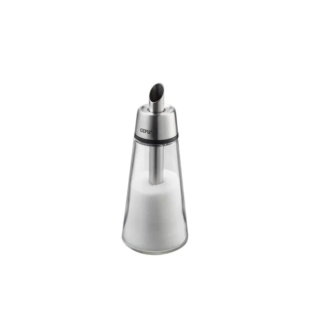 gefu-brunch-zuckerspender-aus-glas-edelstahl-200g-f-llvolumen image 1
