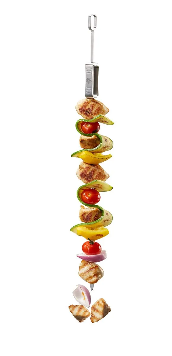 gefu-grillspie-e-bbq-5er-set-aus-edelstahl-mit-abstreifer-45-cm-l-nge-f-r-gem-se image 1