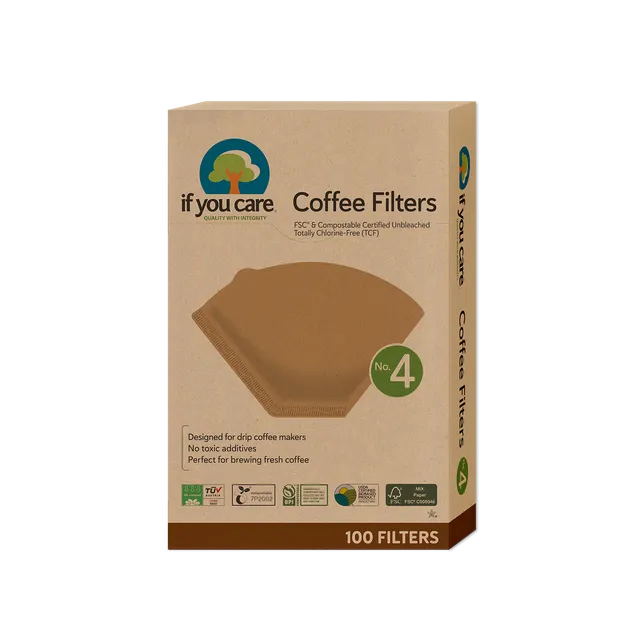 if-you-care-no-4-kaffeefilter-ungebleicht-tcf-mit-wellennaht-kompostierbar image 1
