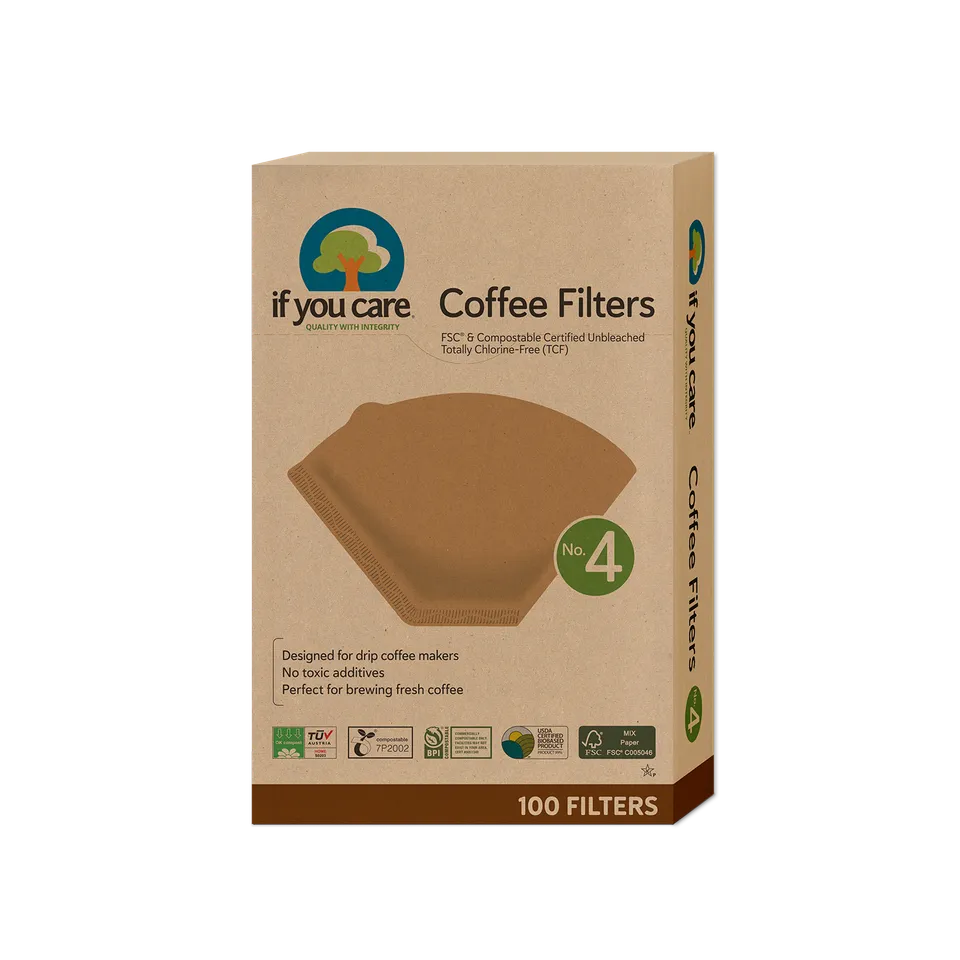 if-you-care-no-4-kaffeefilter-ungebleicht-tcf-mit-wellennaht-kompostierbar image 1