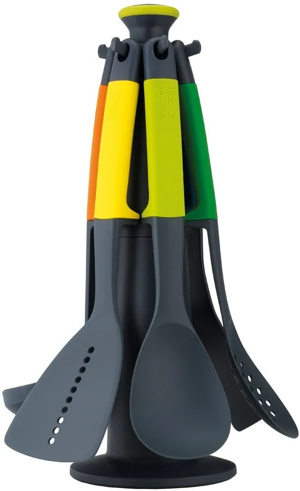 joseph-joseph-elevate-6-teiliges-k-chenutensilien-set-mit-drehbarem-st-nder-mehr image 1