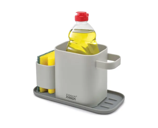 joseph-joseph-duo-sp-lbeckenablage-mit-sp-lmittelpumpe-und-schwammhalter-grau image 1