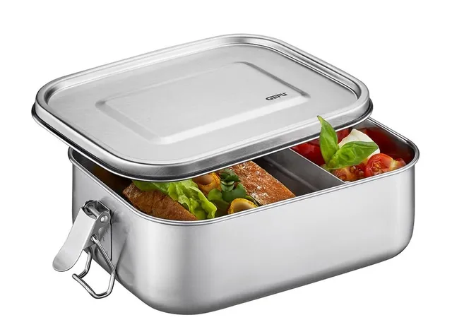 gefu-endure-klein-lunchbox-1000-ml-edelstahl-mit-trennsteg image 1
