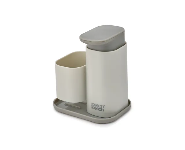joseph-joseph-duo-seifenspender-mit-schwammhalter-f-r-die-k-chensp-le-grau image 1
