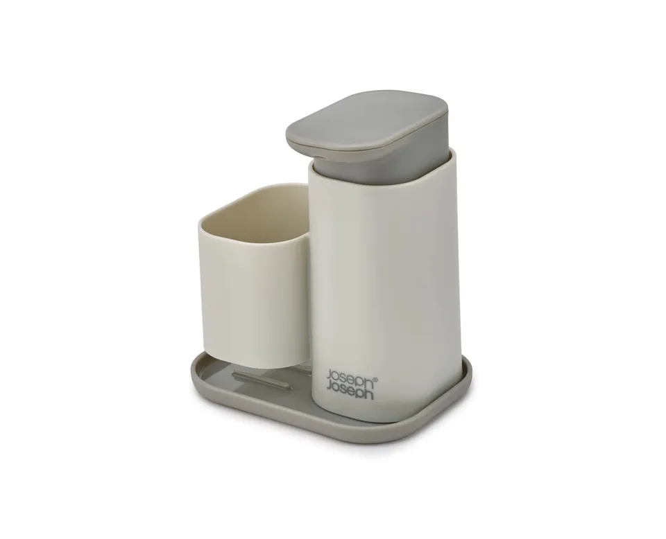 joseph-joseph-duo-seifenspender-mit-schwammhalter-f-r-die-k-chensp-le-grau image 1