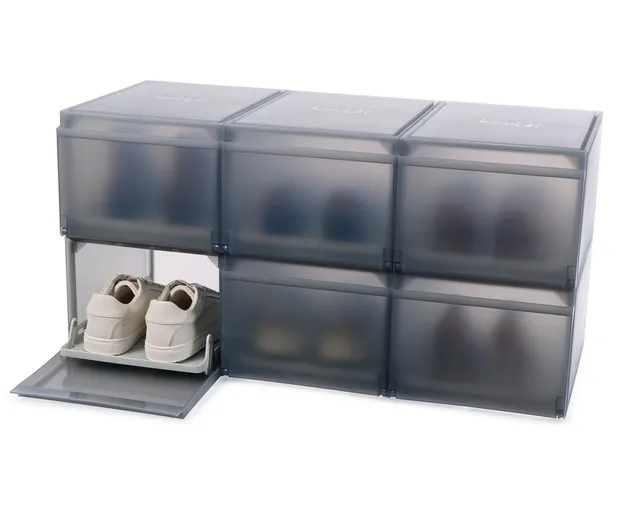 joseph-joseph-shoecase-premium-schuhaufbewahrungsboxen-6er-pack-klappt-r-staubdi image 1