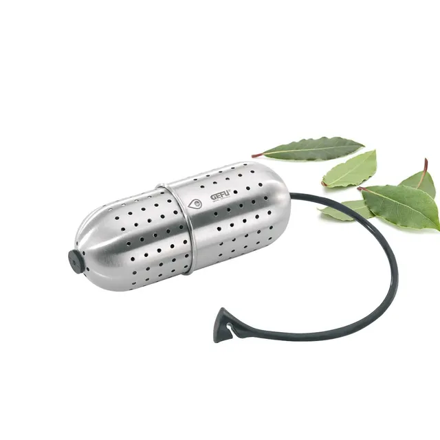 gefu-gew-rzsieb-gusto-edelstahl-silikon-kette-zum-mitkochen-sp-lmaschinengeeigne image 1