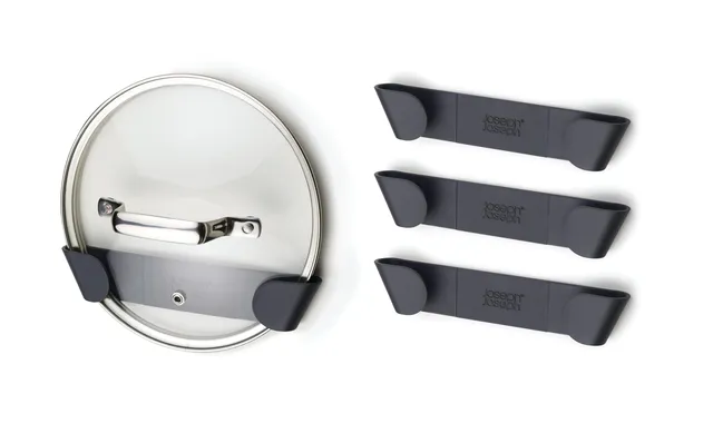joseph-joseph-cupboardstore-topfdeckelhalter-set-mit-4-selbstklebenden-wandhalte image 1