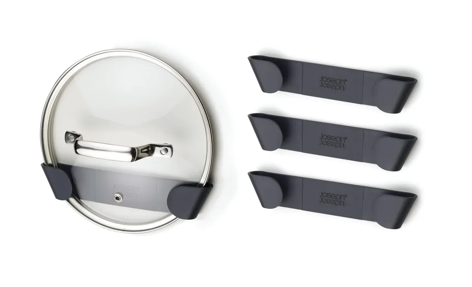 joseph-joseph-cupboardstore-topfdeckelhalter-set-mit-4-selbstklebenden-wandhalte image 1