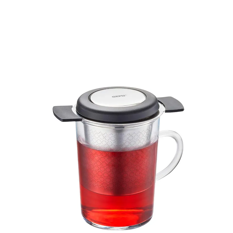 gefu-teefilter-savoro-dauerfilter-f-r-losen-tee-mit-deckel-tropfschale-edelstahl image 1